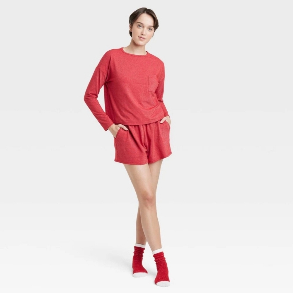 Colsie 3pc Red Pajama Set